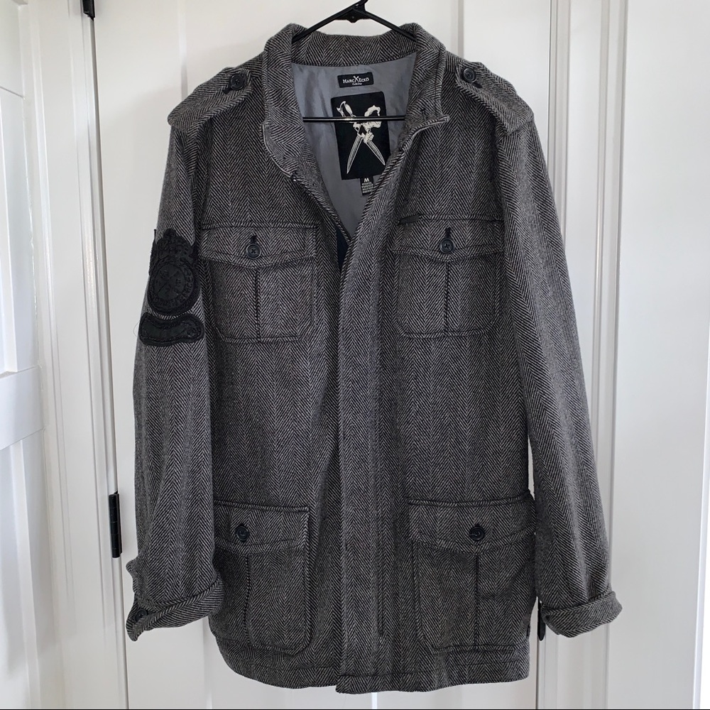 Marc Ecko men’s fashion peacoat